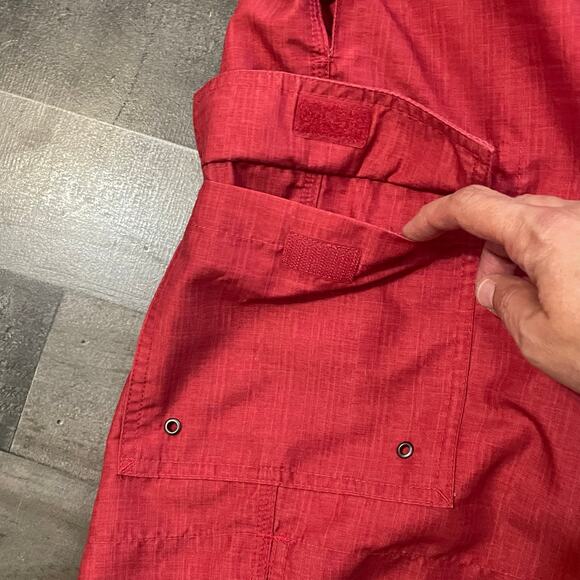Chaps Men’s Red Drawcord Waist Swim Board Shorts Size XXL - Picture 10 of 11